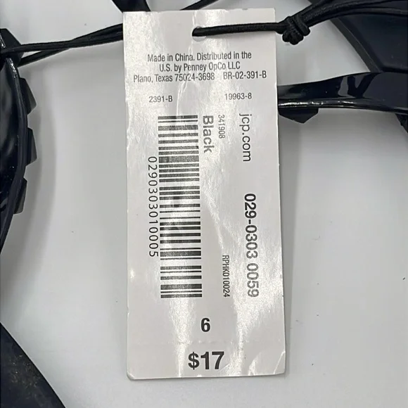 NWT Mixit Black Studded Sandals - Size 6 - Picture 6 of 7